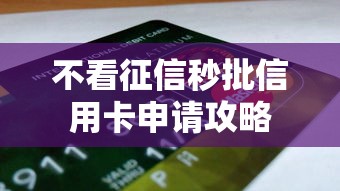 不看征信秒批信用卡申请攻略