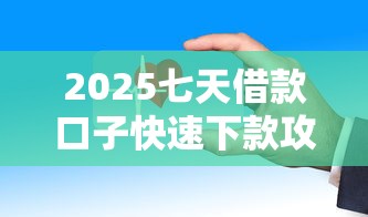 2025七天借款口子快速下款攻略