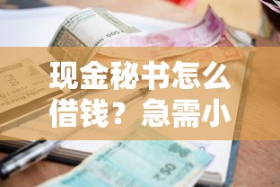 现金秘书怎么借钱？急需小额借款快速到账的方法