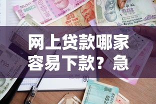网上贷款哪家容易下款？急需小额快速放款的平台推荐