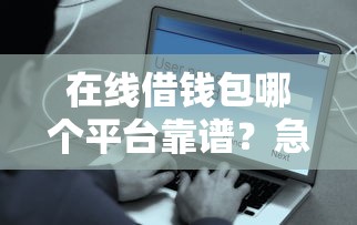 在线借钱包哪个平台靠谱？急需周转安全快速到账
