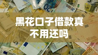 黑花口子借款真不用还吗