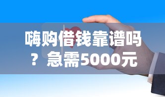 嗨购借钱靠谱吗？急需5000元哪个平台审核快放款安全