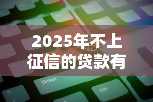 2025年不上征信的贷款有哪些