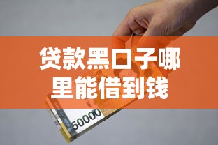 贷款黑口子哪里能借到钱