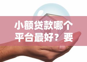 小额贷款哪个平台最好？要正规安全放款快的