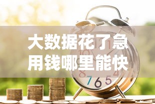大数据花了急用钱哪里能快速借款