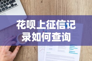 花呗上征信记录如何查询