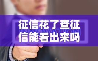 征信花了查征信能看出来吗