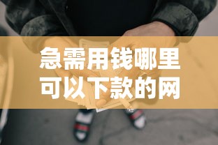 急需用钱哪里可以下款的网贷？要正规安全秒到账的