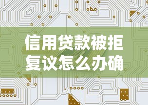 信用贷款被拒复议怎么办确保成功复议的策略