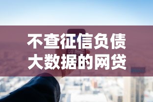 不查征信负债大数据的网贷平台