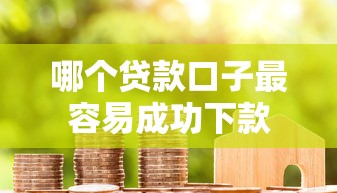 哪个贷款口子最容易成功下款