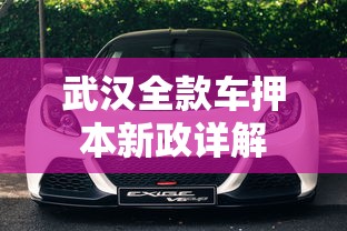 武汉全款车押本新政详解
