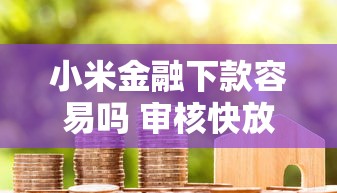 小米金融下款容易吗 审核快放款稳的小额贷款推荐