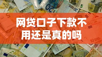 网贷口子下款不用还是真的吗