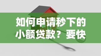 如何申请秒下的小额贷款？要快速到账安全可靠零门槛