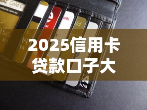 2025信用卡贷款口子大全