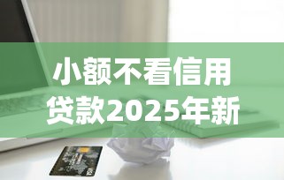 小额不看信用贷款2025年新平台get到！顺便分享5个网贷口子不看信用借钱