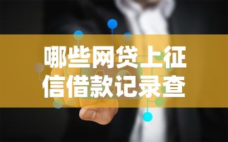 哪些网贷上征信借款记录查询