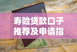 寿险贷款口子推荐及申请指南