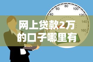 网上贷款2万的口子哪里有