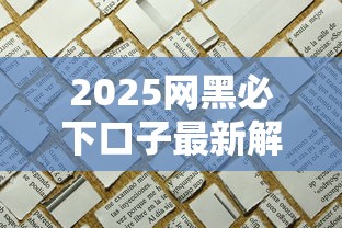 2025网黑必下口子最新解析