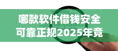 哪款软件借钱安全可靠正规2025年竟然这么回事！同时筛选正规网贷平台的贷款借钱安全可靠_1
