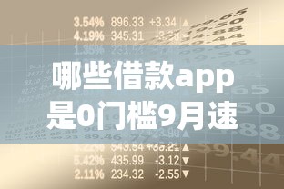哪些借款app是0门槛9月速申速批指南！总结这五个贷款口子是零门槛软件