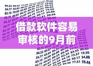 借款软件容易审核的9月前人方法！深度细数这5个贷款平台审核容易