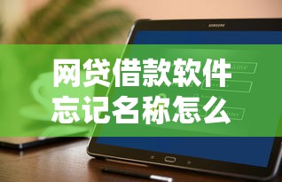 网贷借款软件忘记名称怎么办