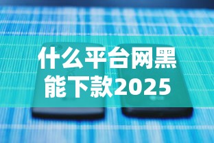 什么平台网黑能下款2025年品评这5个！本篇为您深度汇总！