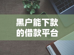 黑户能下款的借款平台20252025年新渠道！详见这5个黑户贷款口子2025能下款