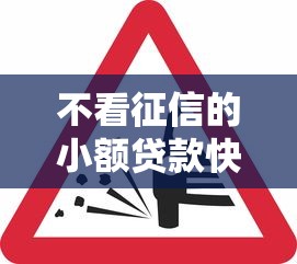 不看征信的小额贷款快速放款