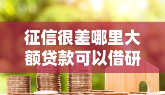 征信很差哪里大额贷款可以借研讨这5个！概括白户申请网贷不通过