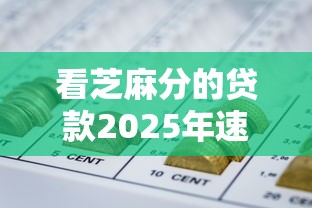 看芝麻分的贷款2025年速看即懂！整理5个看芝麻分的网贷口子借钱