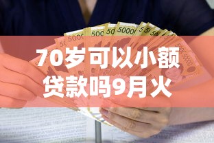 70岁可以小额贷款吗9月火速存下！归类这5个有贷款还能贷款么现在