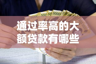 通过率高的大额贷款有哪些呢，今日秘籍大公开5个借款平台通过率高的大额网贷