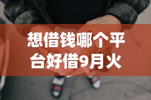 想借钱哪个平台好借9月火速审批！必看这5个网贷口子容易贷款_1