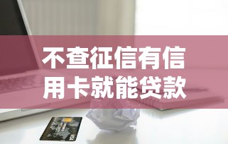 不查征信有信用卡就能贷款的平台2025年速贷应急技巧！本篇为您细致搜罗！