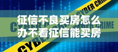 征信不良买房怎么办不看征信能买房吗