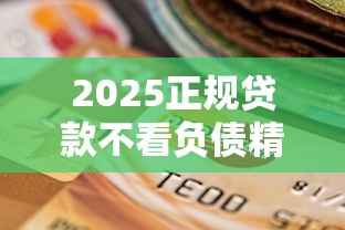 2025正规贷款不看负债精选