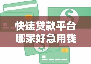 快速贷款平台哪家好急用钱速批