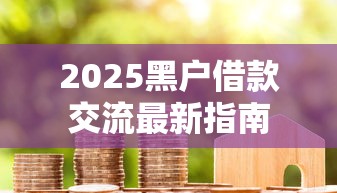2025黑户借款交流最新指南