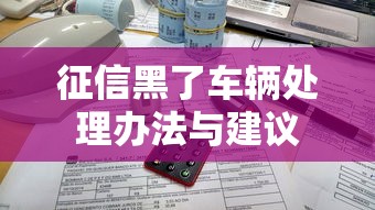 征信黑了车辆处理办法与建议