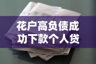 花户高负债成功下款个人贷款案例