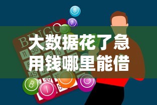 大数据花了急用钱哪里能借款