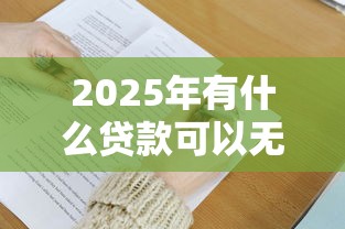 2025年有什么贷款可以无视风控9月必瞧这五个！本篇为您深度梳理！