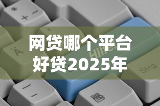 网贷哪个平台好贷2025年独家渠道！本篇为您全面评析！