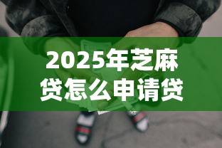 2025年芝麻贷怎么申请贷款？顺便推荐五个借款口子网贷怎么申请借钱